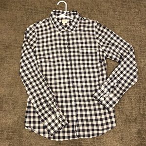 Perfect Shirt by Jcrew. Navy plaid button down